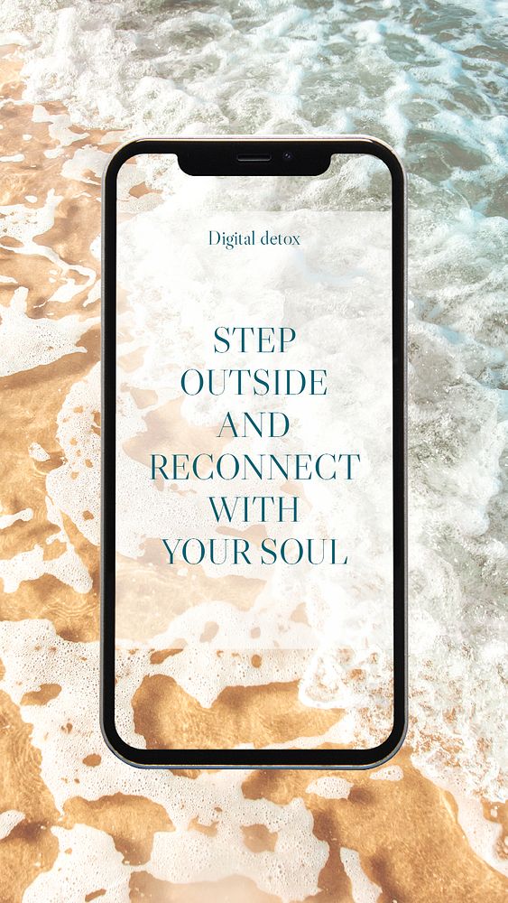 Digital detox Instagram story template psd