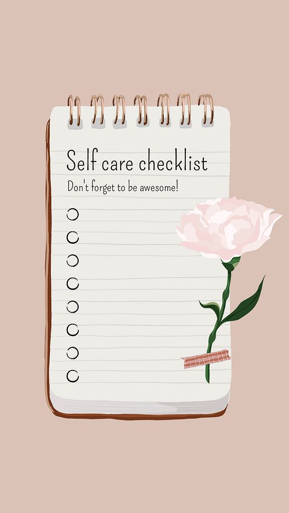 Aesthetic checklist Instagram story template psd