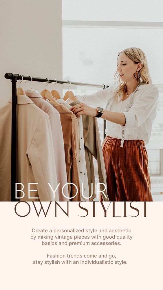 Fashion business Instagram story template, minimal design psd