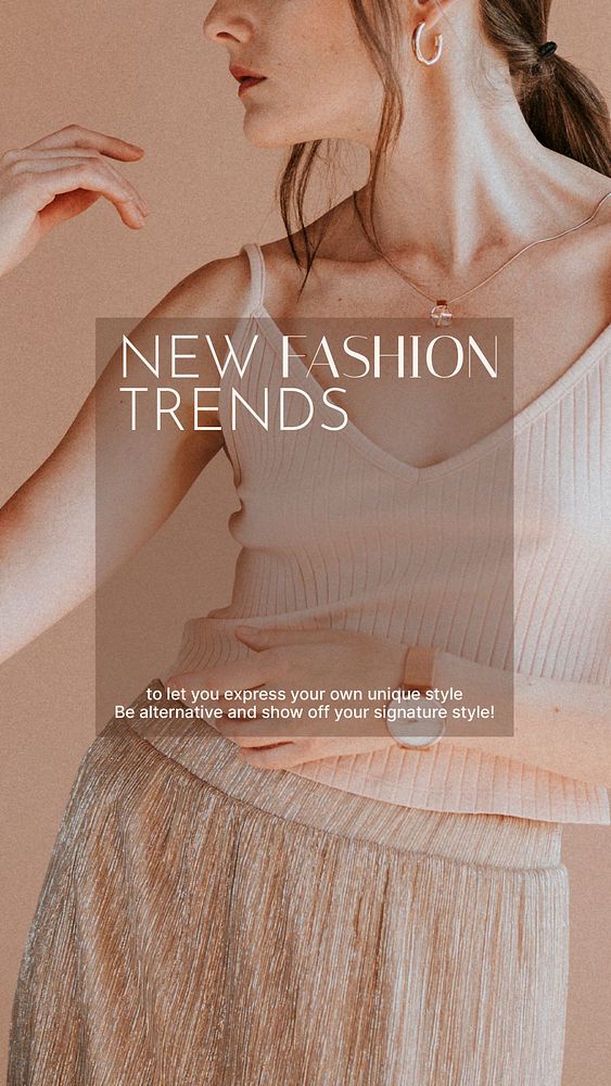 Fashion aesthetic Instagram story template, shopping ad psd