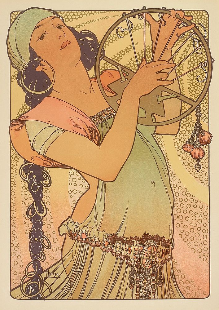 Salom&eacute; (1897) by Alphonse Mucha. Original public domain image from The Minneapolis Institute of Art.