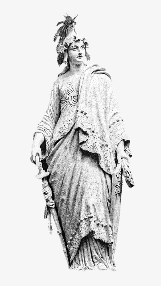 Statue of Freedom isolated design