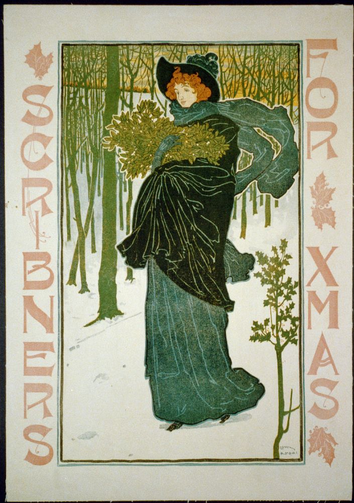 Scribner's for Xmas (1895) by Louis Rhead. 