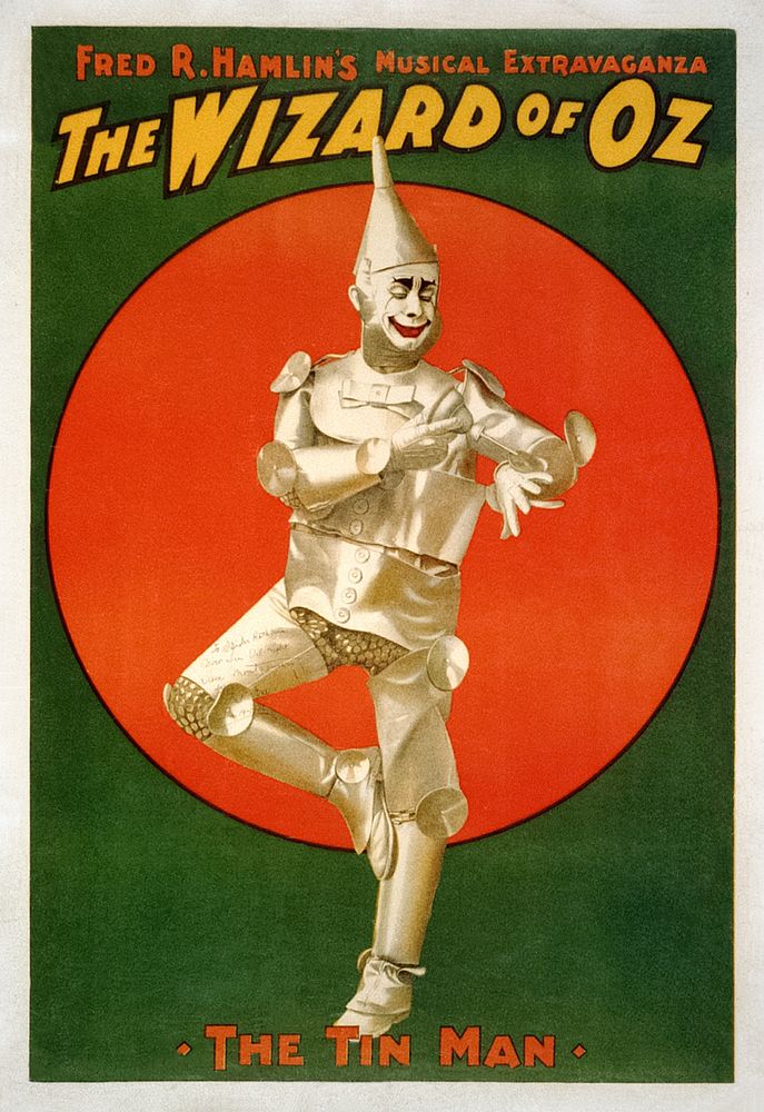 The wizard of Oz, Fred R. Hamlin's musical extravaganza (1903) vintage poster by Fred R. Hamlin. Original public domain…