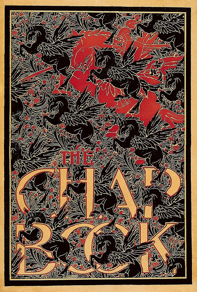 The Chap-Book: Pegasus (1895) vintage poster by William H. Bradley. Original public domain image from The Minneapolis…