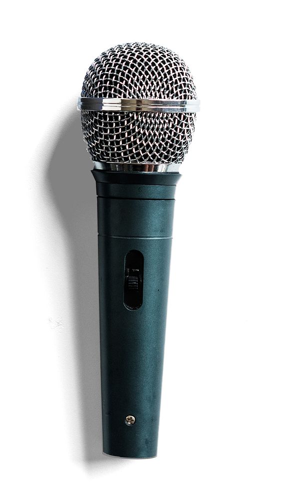 Microphone object collage element psd
