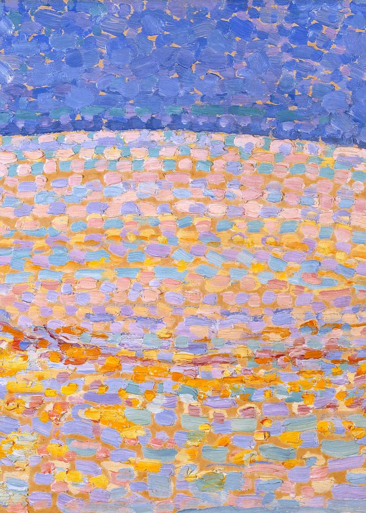 Piet Mondrian&rsquo;s Dune III background, abstract art. Remixed by rawpixel.