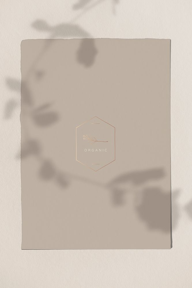 Blank vintage brown craft paper template