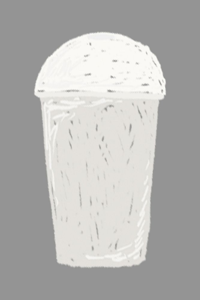 Plastic cup  isolated clip art