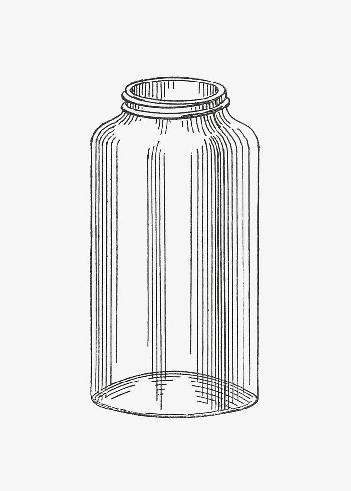 Jar vintage illustration