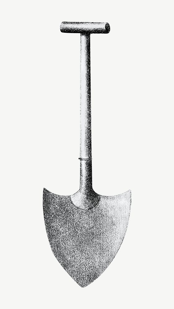 Vintage shovel illustration psd. Remixed by rawpixel.