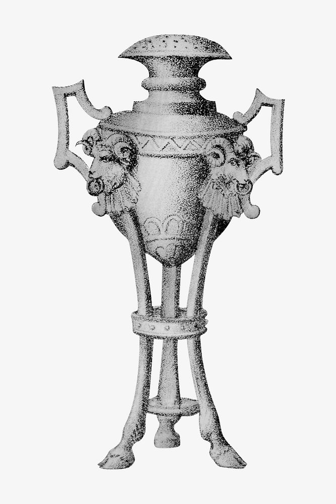 Vintage goblet, decoration illustration. Remixed by rawpixel.