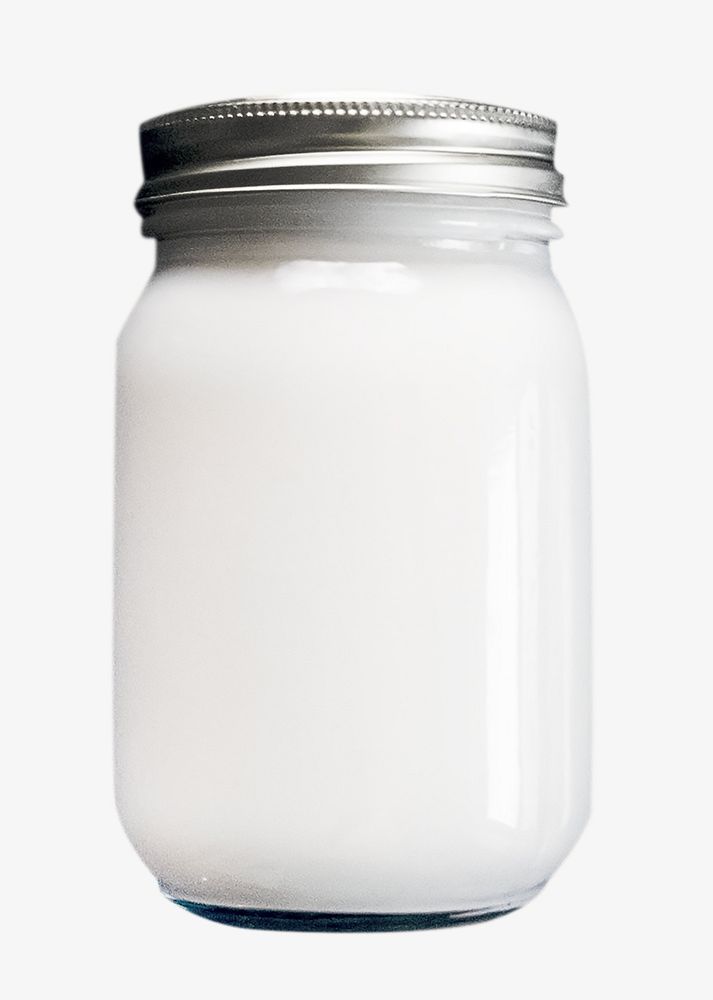 Milk image on white