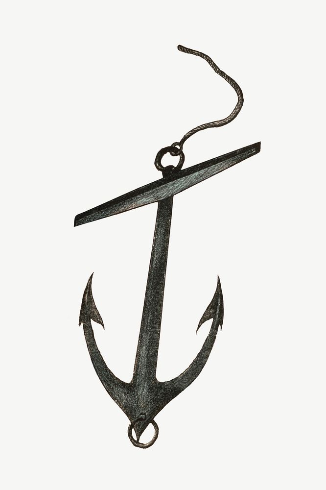 Vintage sea anchor illustration psd. Remixed by rawpixel.