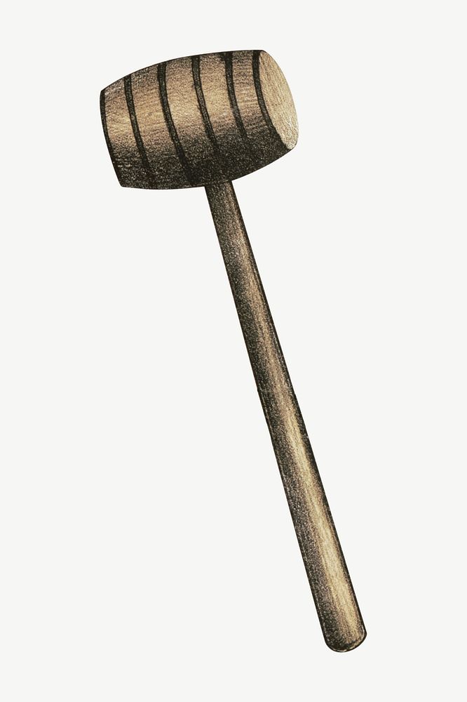 Vintage hammer illustration psd. Remixed by rawpixel.