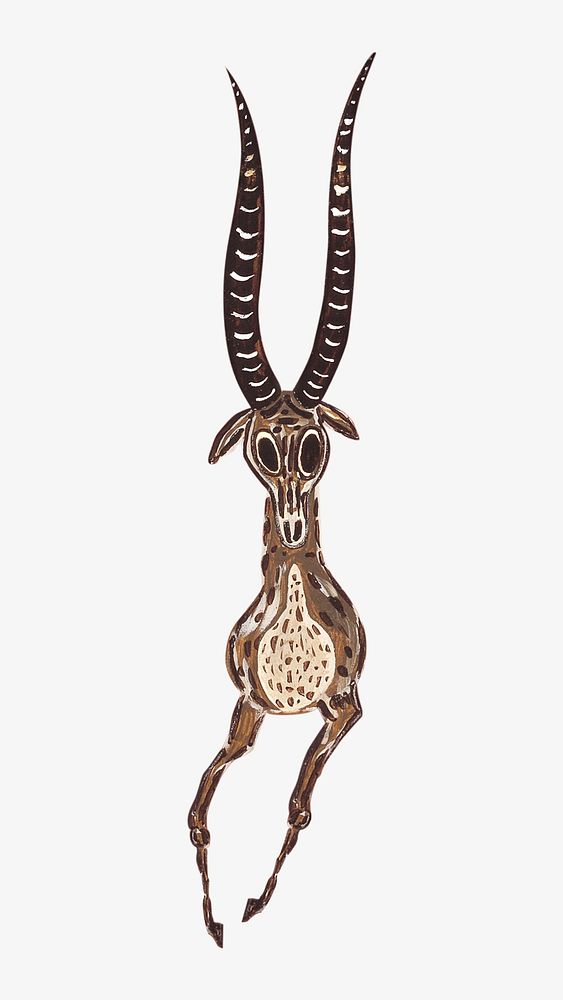 Gazelles, vintage animal illustration by Gustaf Munch-Petersen. Remixed by rawpixel.