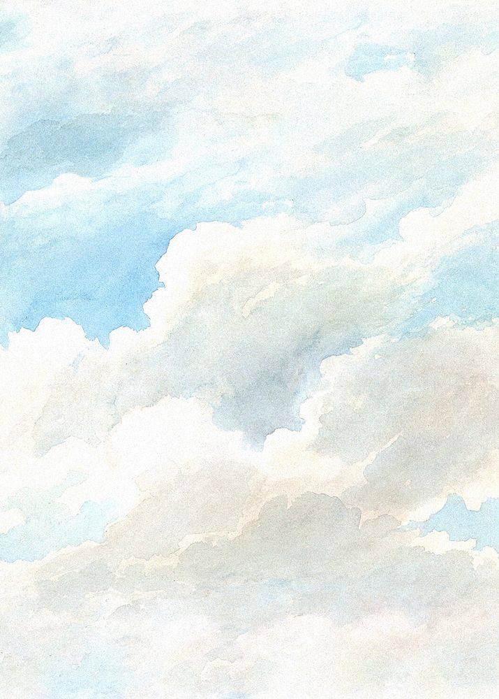 Cloud sky painting background. Remixed by rawpixel.