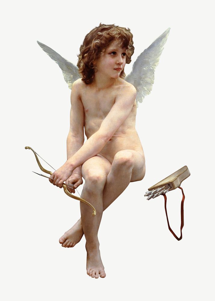 Cupid vintage illustration psd. Remixed by rawpixel. 