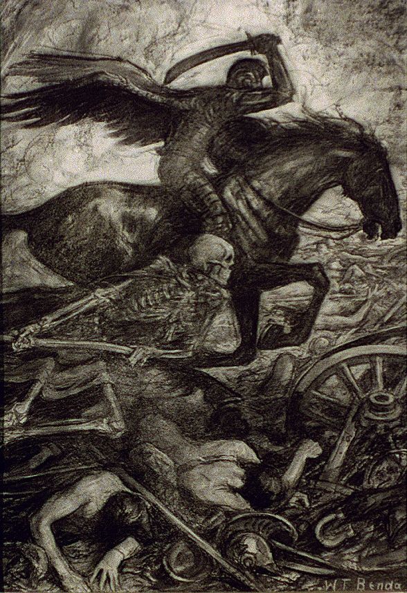 What death takes from those who fall enters into those who are left standing (1916) by Wladyslaw Theodore Benda