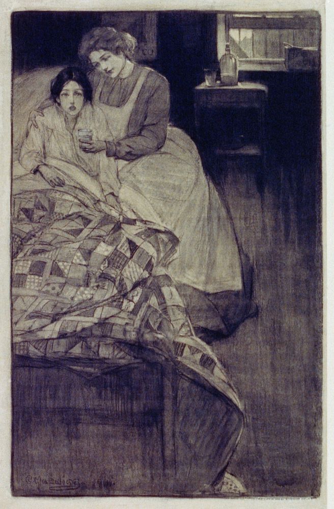 She belonged to a band who go about among the poor for district nursing (1901) by Charlotte Harding