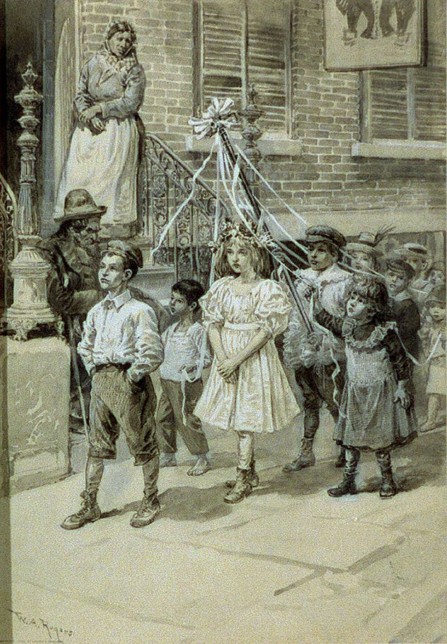 The boy who knew where there was a tree, or, Going a Maying (c1898) by Harper and Brothers, W A Rogers and W A  William…