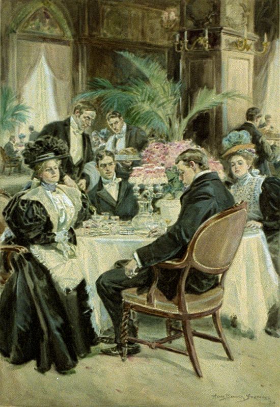Over-indulgence--a spoiled Thanksgiving (1896) by Alice Barber Stephens