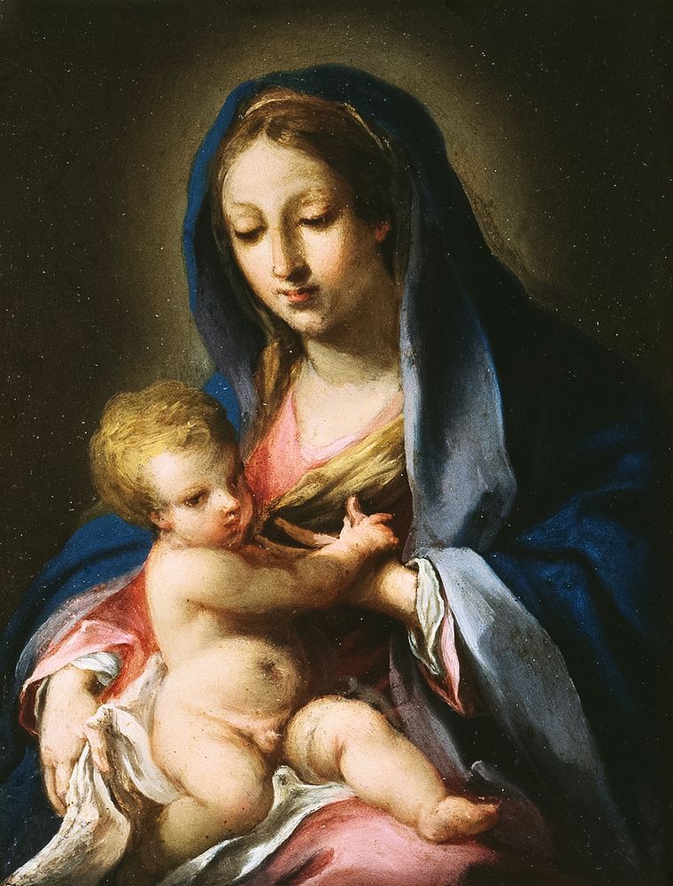 Virgin and Child (1645 - 1713) by Carlo Maratti. Original public domain image from Finnish National Gallery. Digitally…