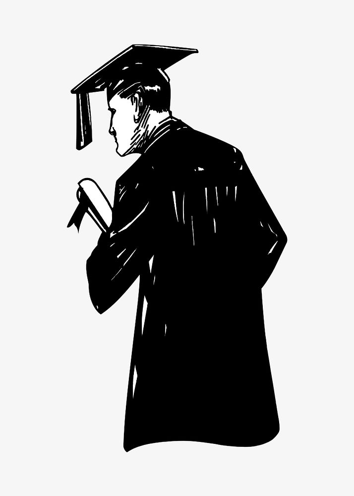 Graduation vintage illustration. Remixed rawpixel. | Premium Photo ...