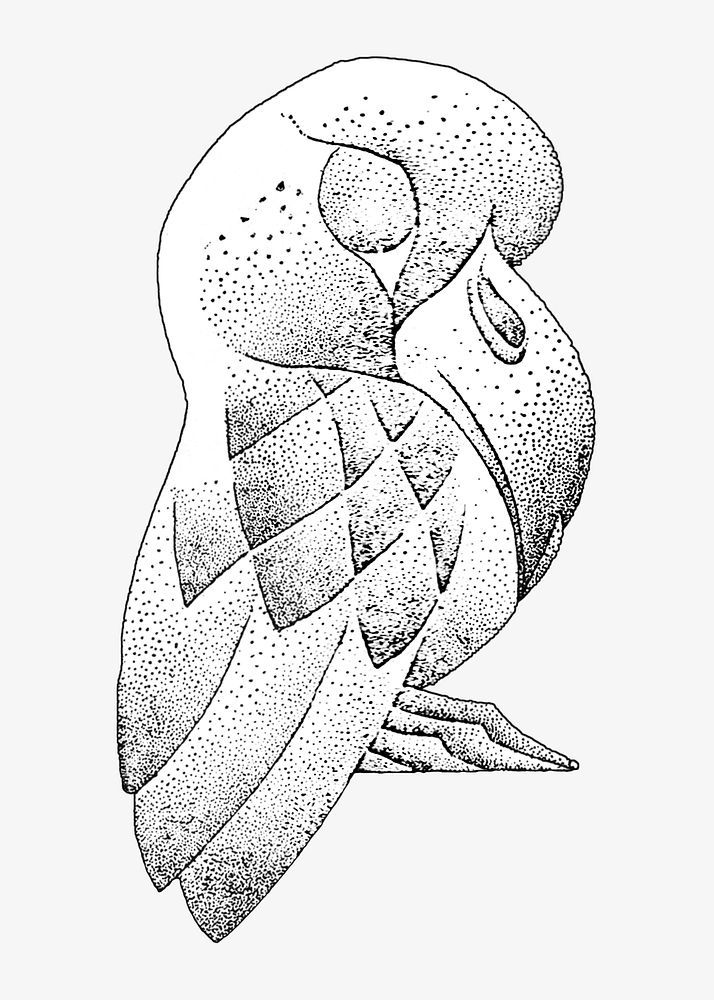 Bird sculpture vintage illustration. Remixed by rawpixel. 