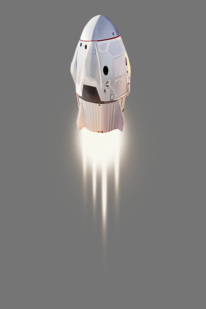 Spacecraft vintage illustration. Remixed by rawpixel.