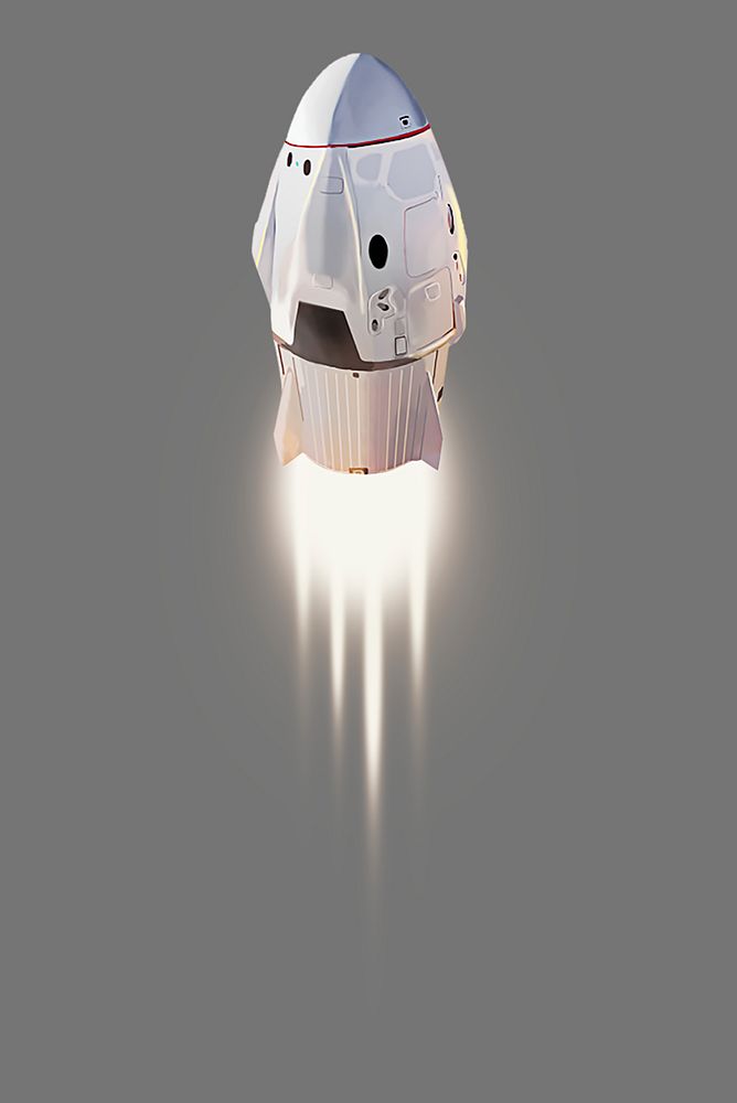 Spacecraft vintage illustration psd. Remixed by rawpixel.
