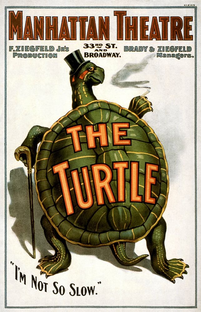 The Turtle 1898 Manhattan Theatre poster (1898) chromolithograph by Manhattan Theatre. Original public domain image from…