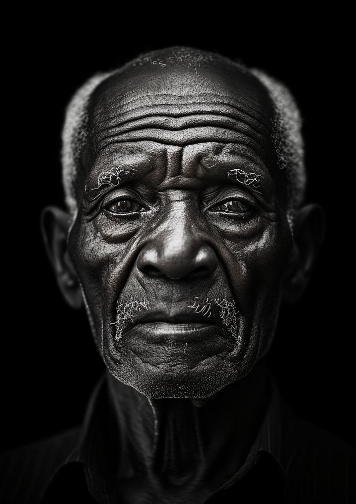 A black people portrait photography adult white. AI generated Image by rawpixel.