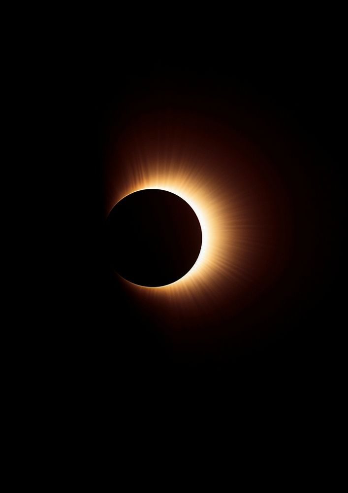 A solar eclipse astronomy outdoors nature. AI generated Image by rawpixel.