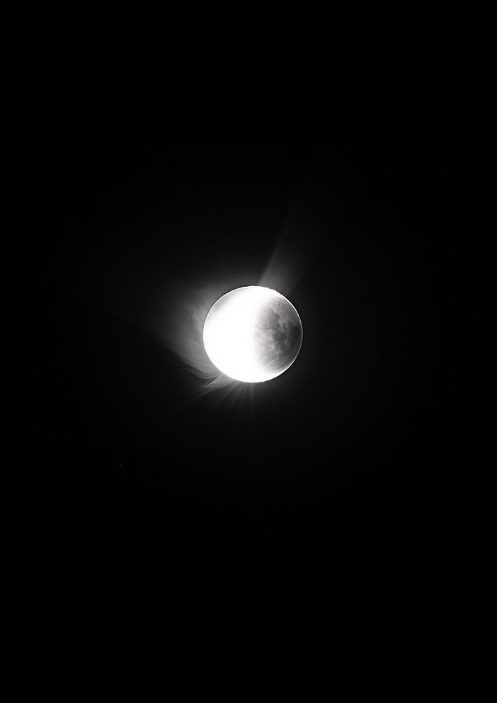 A solar eclipse astronomy lighting nature. AI generated Image by rawpixel.