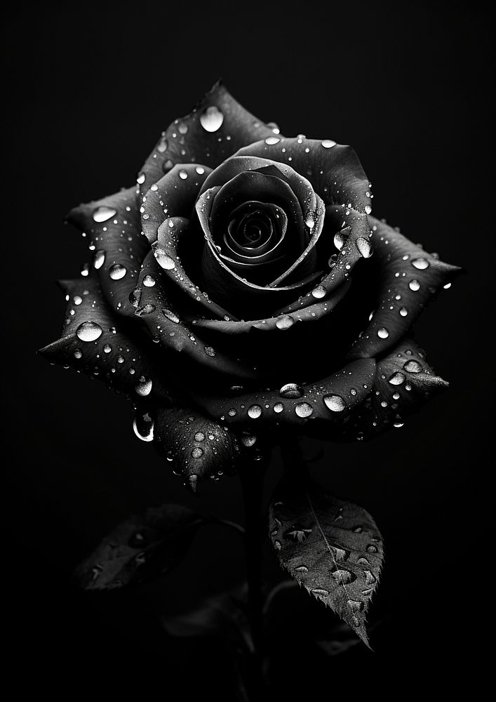 Black rose flower plant inflorescence. | Free Photo - rawpixel