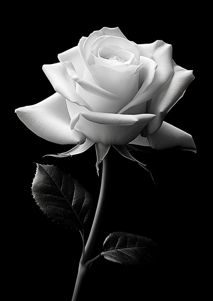 White rose flower petal plant. 