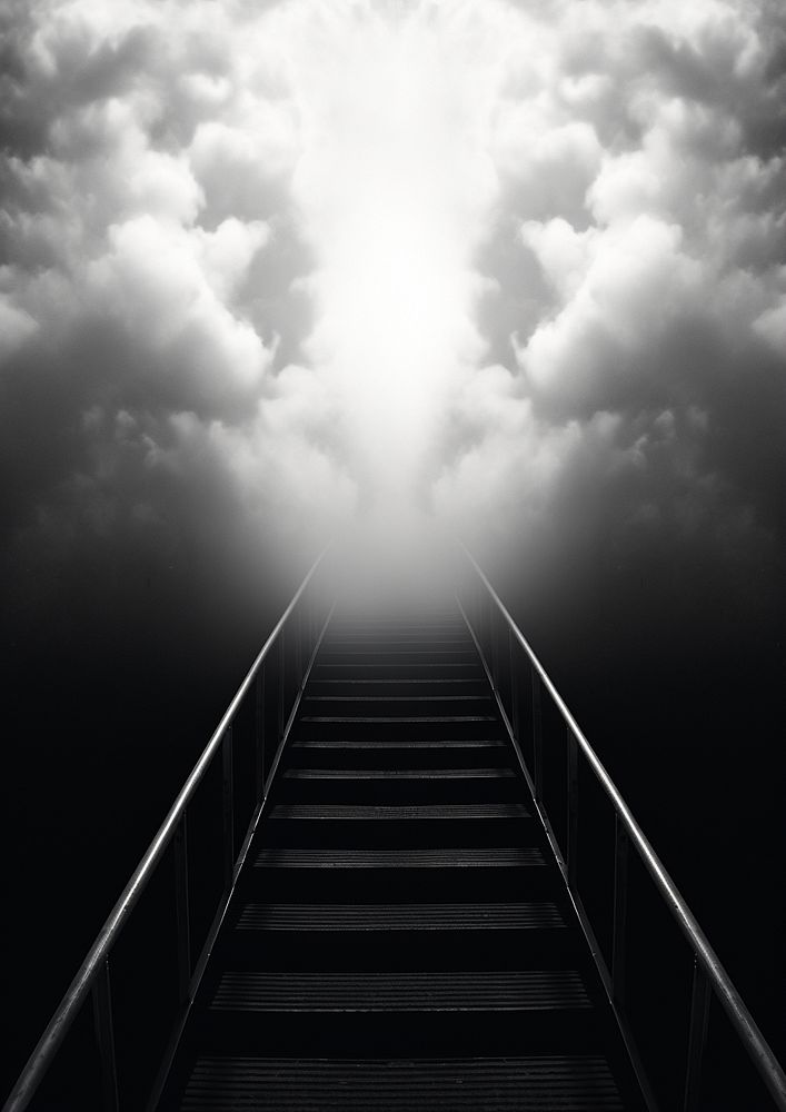 The heaven architecture staircase railing. AI generated Image by rawpixel.