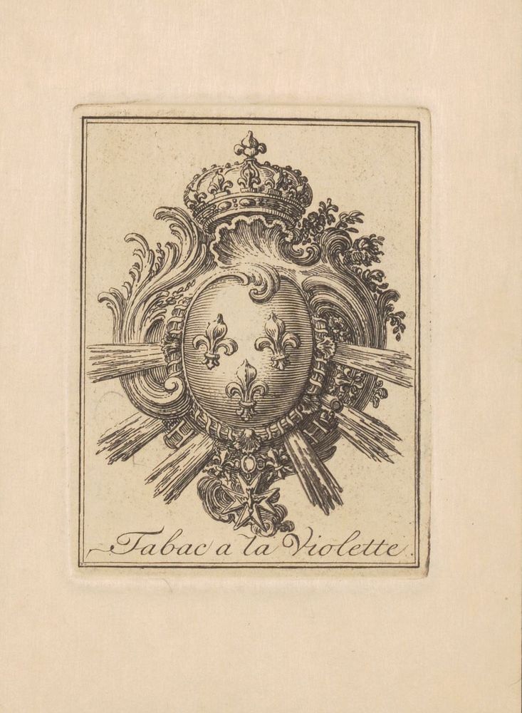 Wapen met fleur de lys (1785 - 1833) by Jean Bernard