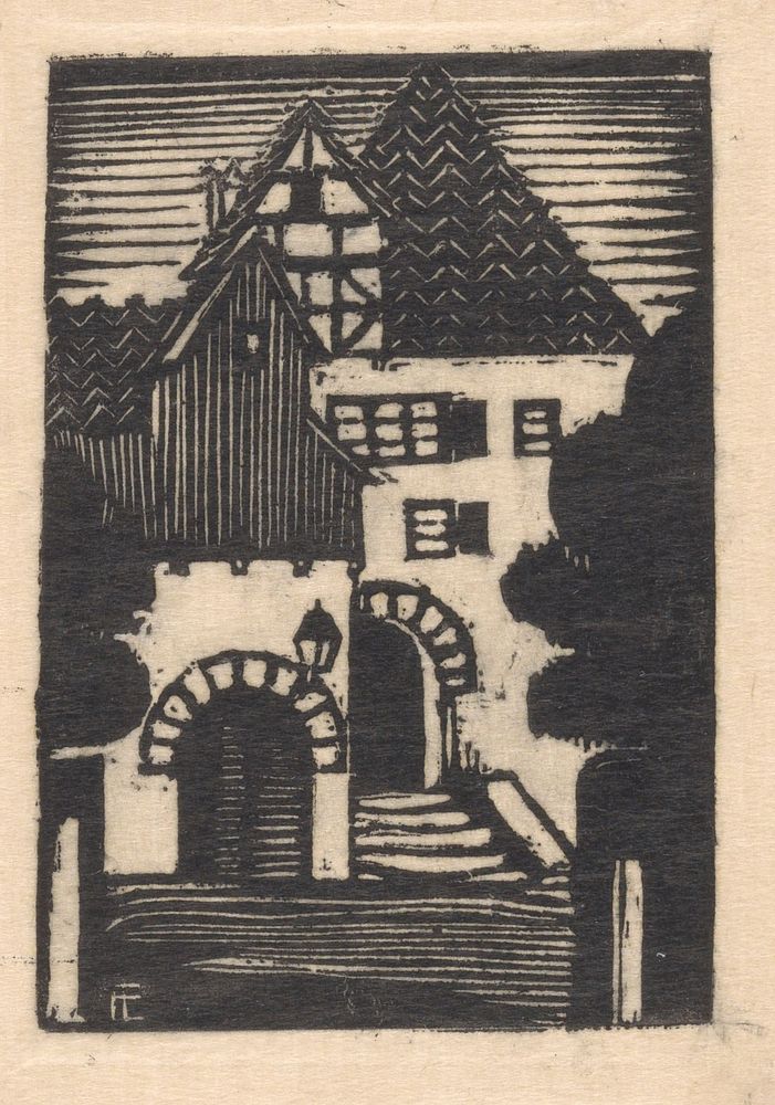 Huizen in Neurenberg (1913 - 1931) by Fré Cohen