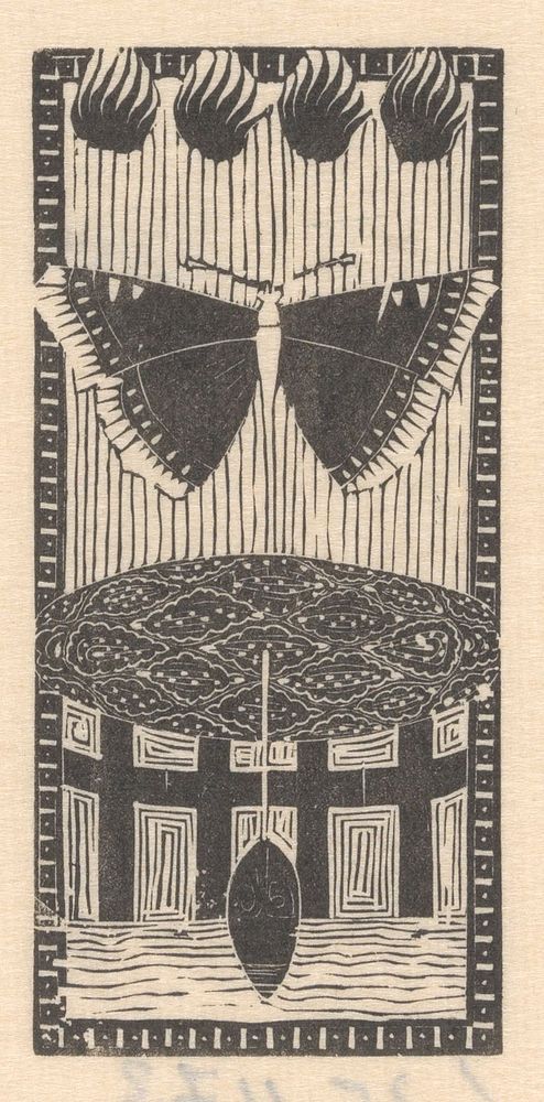Vlinder en vlammen (1935) by Mathieu Lauweriks