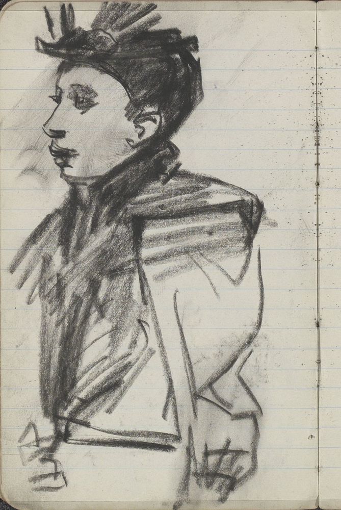 Portret van een onbekende vrouw (1893 - 1898) by George Hendrik Breitner