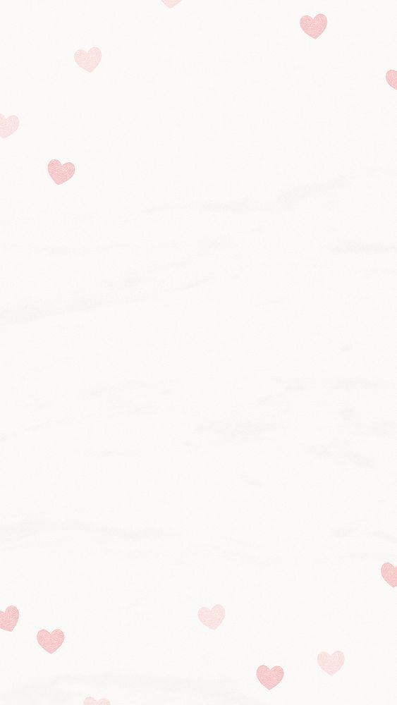 Pink heart border mobile wallpaper, Valentine&rsquo;s day background