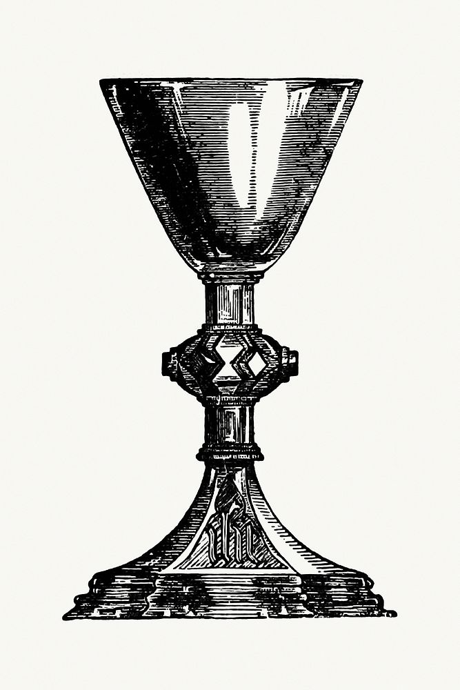 Vintage European style chalice engraving | Free Photo Illustration ...