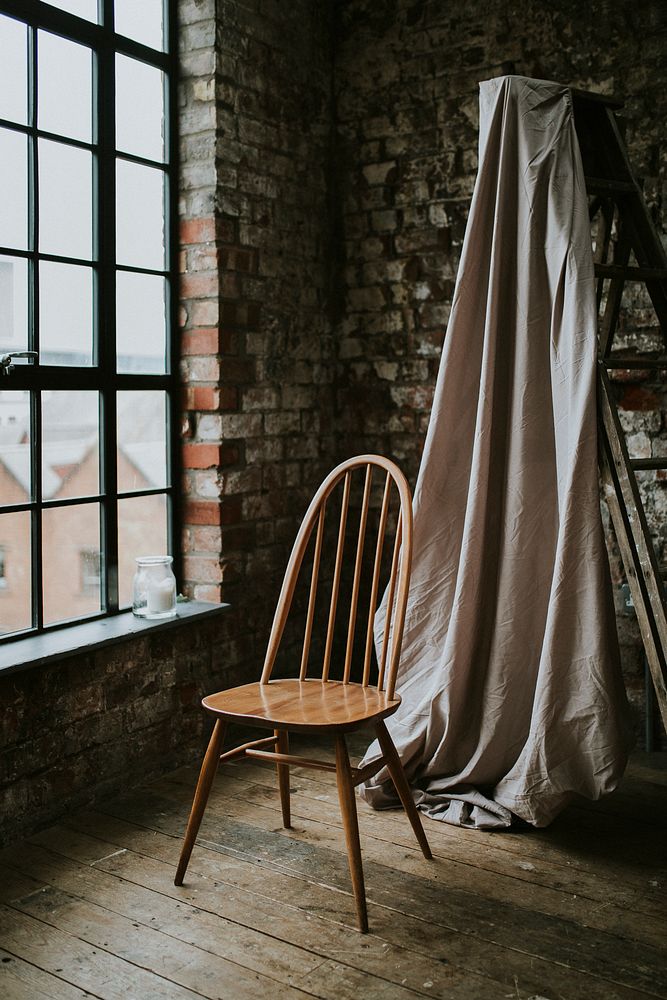 Rustic loft style photography studio