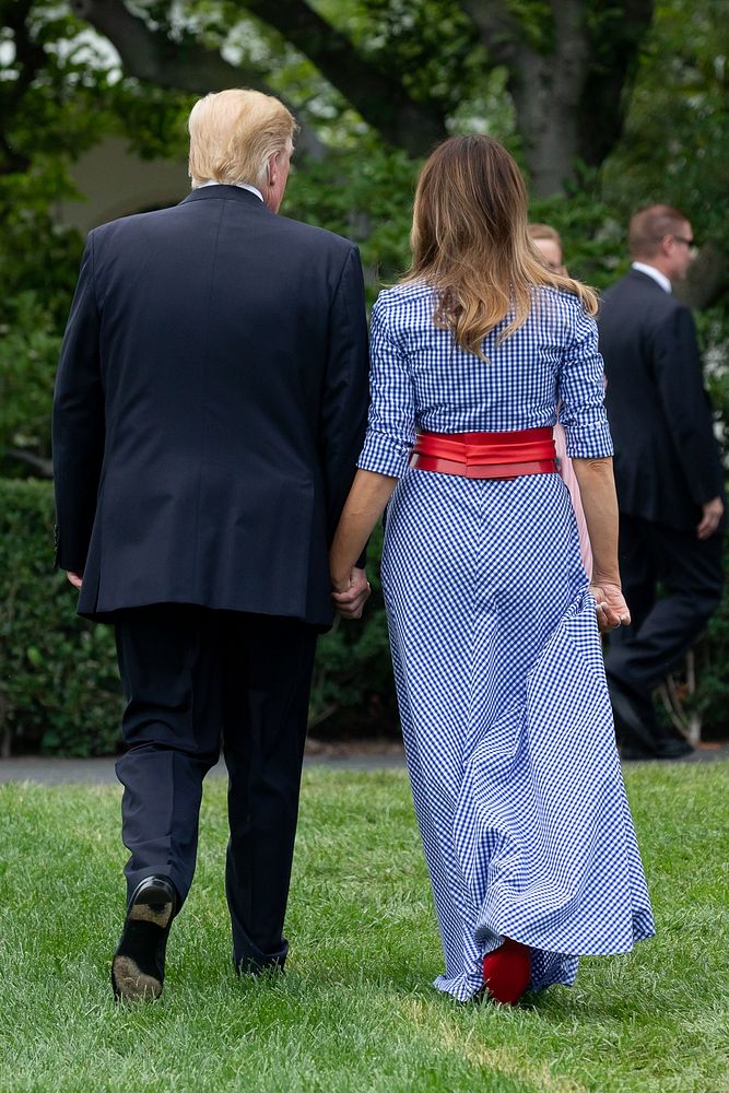 Fourth of July at the White HousePresident Donald J. Trump and First Lady Melania Trump participate in a Fourth of July…