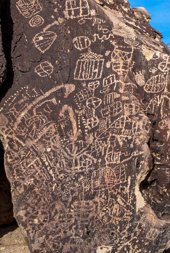 Early native peoples carved designs into the face of rocks, cliffs, and cave walls.