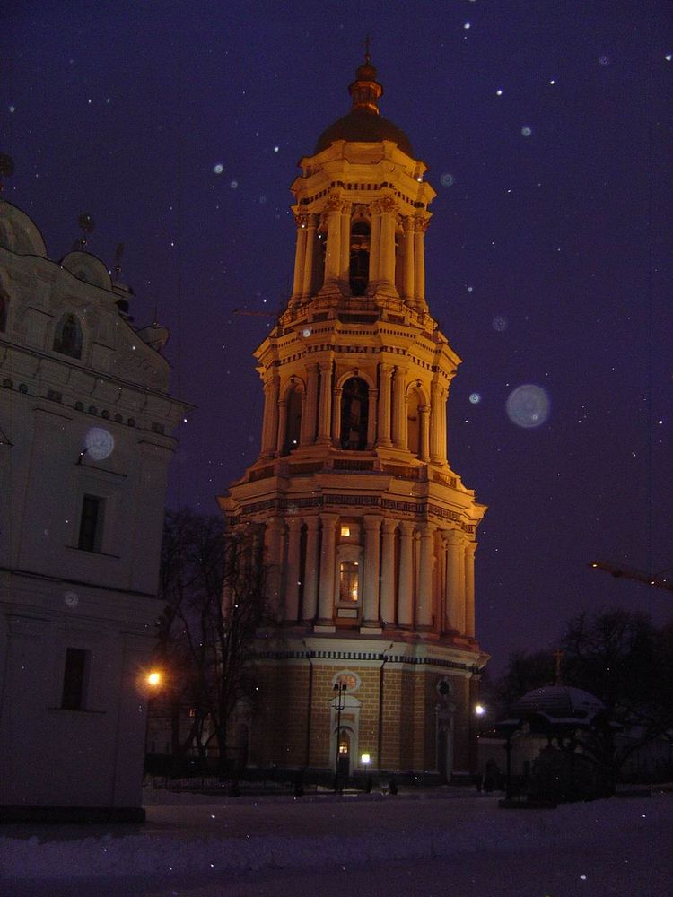 Kiev in the Snow. Original public domain image from Flickr