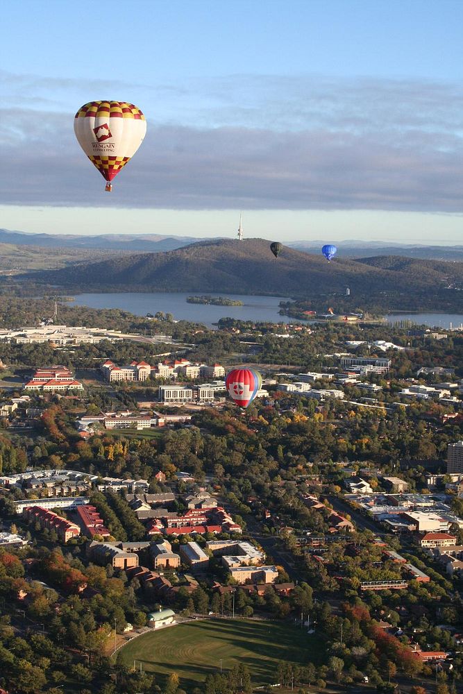 The World Factbook - AustraliaCanberra from the air. This view of Australia's capital includes the Parliament Building, Lake…