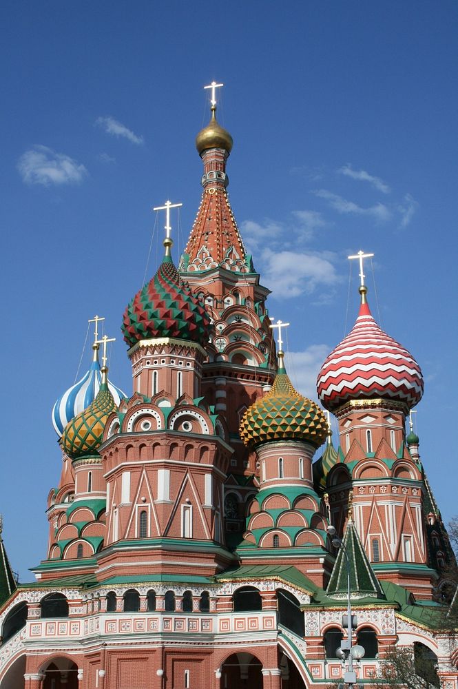 St. Basil's Cathedral, Kremlin, Russia. Free public domain CC0 photo.
